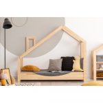 Domčeková posteľ z borovicového dreva Adeko Luna Elma, 100 x 140 cm