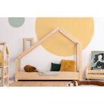 Domčeková posteľ z borovicového dreva Adeko Luna Bek, 80 x 170 cm
