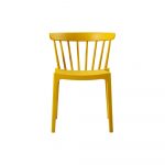 Žltá jedálenská stolička vhodná do interiéru aj exteriéru WOOOD Bliss